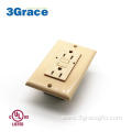 15 Amp Ivory Tamper Resistant GFCI Outlet